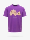 Palm Angels Short Sleeve T-shirt In Purple