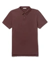 James Perse Polo Shirts In Maroon