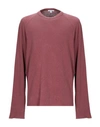 James Perse Sweatshirts In Brick Red