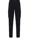 Eleventy Straight-leg Cargo Trousers In Dark Blue