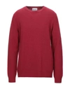 Dondup Sweaters In Brick Red
