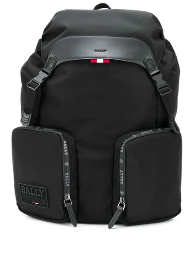 Bally Rhudi Multipocket Backpack In Black