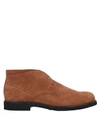 Tod's Ankle Boots In Camel
