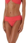 Melissa Odabash Brussels Bikini Bottoms In Tangerine Ribbed