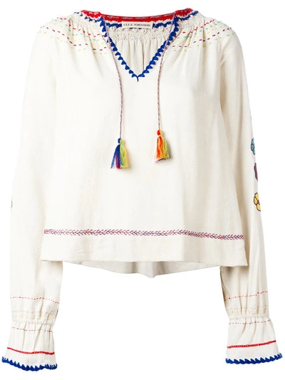 Ulla Johnson Embroidered Flowers Top | ModeSens