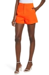 Endless Rose High Waist Tailored Shorts In Neon Orange