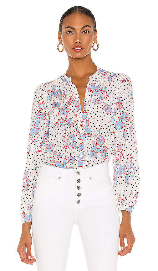 veronica beard floral top