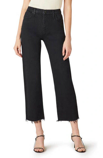 Hudson Remi High Waist Crop Straight Leg Jeans In Worn In