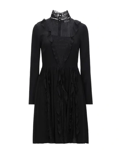 Red Valentino Short Dresses In Black