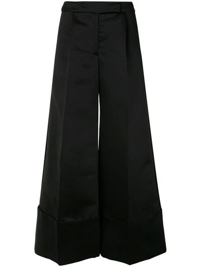 Simone Rocha Tailored Wide-leg Trousers In Black