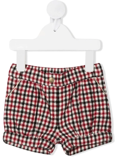Chloé Babies' Check Shorts (6-36 Months) In Red