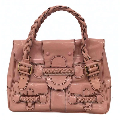 Pre-owned Valentino Garavani Patent Leather Handbag In Pink