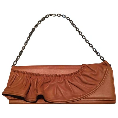Pre-owned Valentino Garavani Leather Mini Bag In Camel