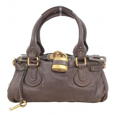 Pre-owned Chloé Paddington Brown Leather Handbag