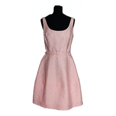 Pre-owned Oscar De La Renta Pink Cotton Dress