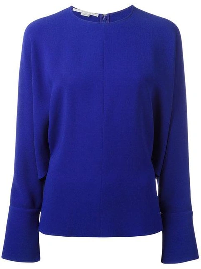 Stella Mccartney Drape Sleeve Blouse - Blue
