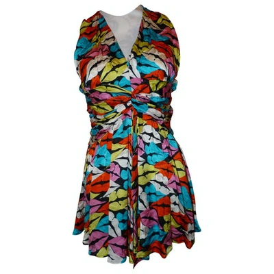 Pre-owned Christian Lacroix Silk Mini Dress In Other
