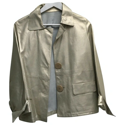 Pre-owned Sylvie Schimmel Metallic Leather Jacket