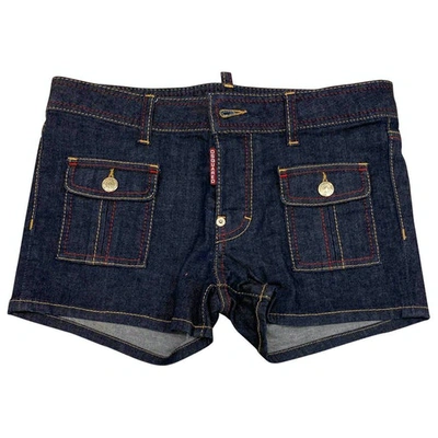 Pre-owned Dsquared2 Blue Denim - Jeans Shorts