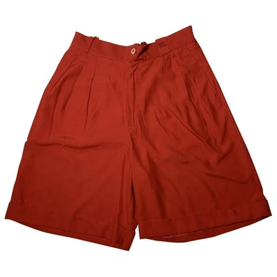 Pre-owned Burberry Red Shorts