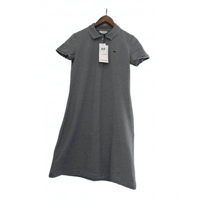 Pre-owned Lacoste Anthracite Cotton - Elasthane Dress