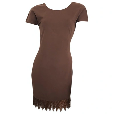 Pre-owned La Perla Camel Cotton - Elasthane Dress