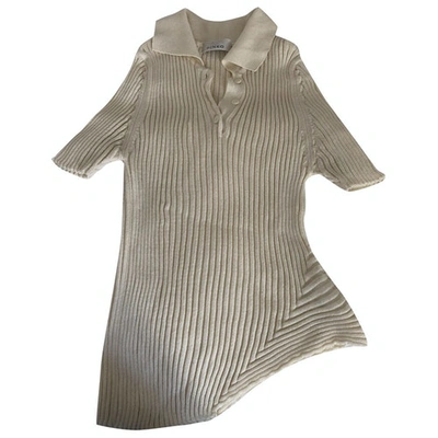 Pre-owned Pinko Beige Viscose Top