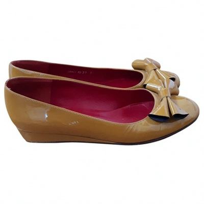 Pre-owned Cacharel Patent Leather Ballet Flats