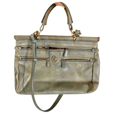 Pre-owned Roberto Cavalli Turquoise Leather Handbag
