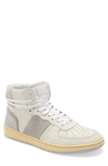 Collegium Pillar Destroyer High Top Sneaker In White/ Shadow Grey