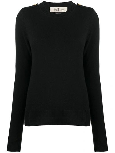 Mulberry Nancie Crew Neck Jumper In Black