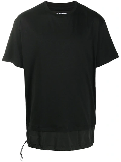 Les Hommes Layered-effect T-shirt In Black