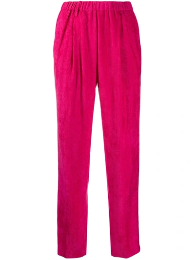 Forte Forte Pull-on Straight-leg Trousers In Pink