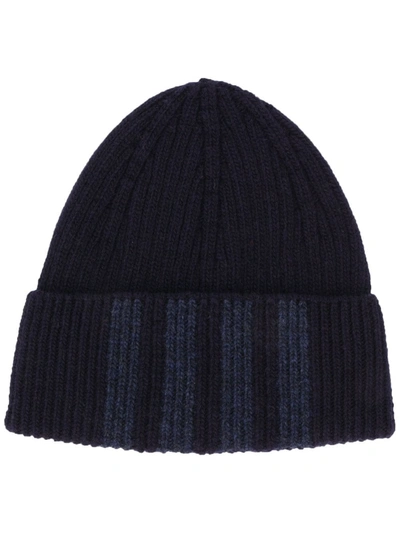Thom Browne 4-bar Stripe Hat In Blue