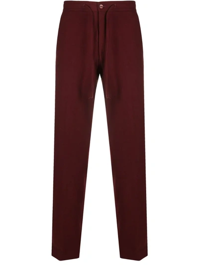 Casablanca Straight Leg Track Trousers In Red