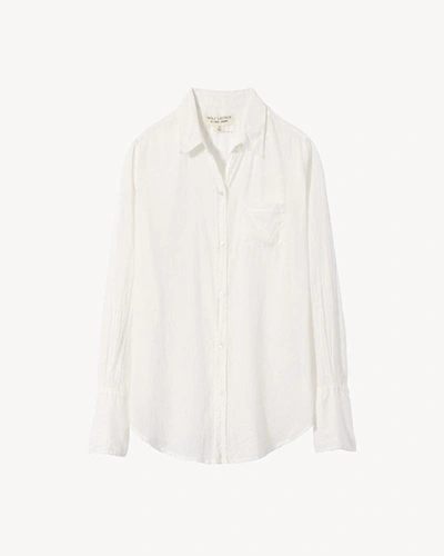 Nili Lotan Cotton Voile Nl Shirt In Ivory