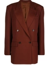 Acne Studios Double-breasted Suit Jacket Rust Brown