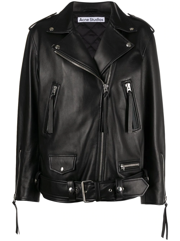 acne myrtle leather jacket