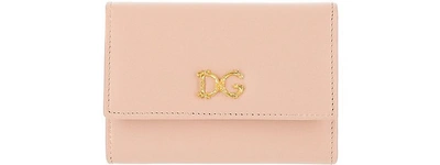 Dolce & Gabbana Dg Barocco Wallet In Cipria