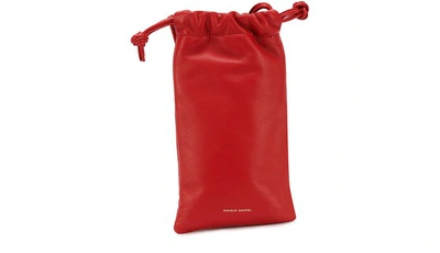 Mansur Gavriel Pillow Neck Pouch In Flamma