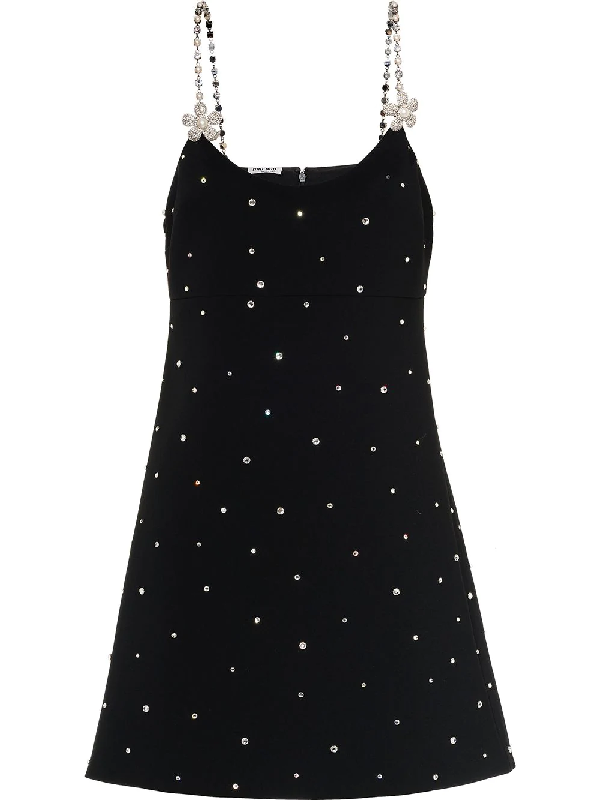 miu miu black mini dress