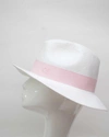 Carmen Sol Dolores Packable Fedora Hat In Baby Pink