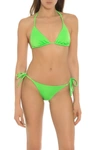 Carmen Sol Triangolo Top In Bright Green