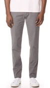 Club Monaco Connor Slim-fit Cotton-twill Chinos In Grey