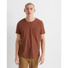 Club Monaco Williams Pocket Tee In Dark Chocolate