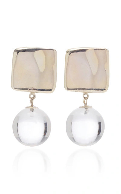 Agmes Women's Luca Sterling Silver And Quartz Earrings