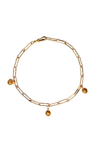 Alighieri The Anchor In The Storm 24ct Yellow Gold-plated Bronze Choker Necklace