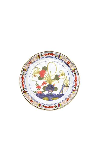 Moda Domus Set-of-four Carnation Bread Plate In Multi