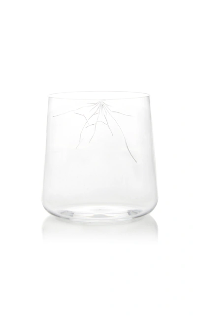 Lobmeyr Exclusive Crack Engraved Glass Tumbler In Neutral