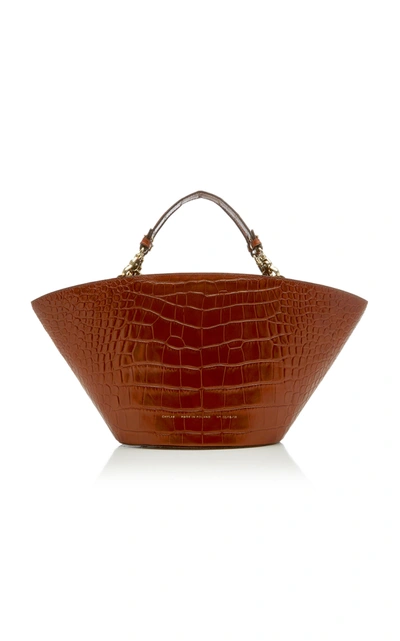 Chylak Croc-effect Leather Tote In Brown